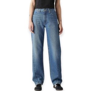 Levi's '94 Baggy Seamed Jeans Wide Leg Medium Blue Loose Fit Size 27